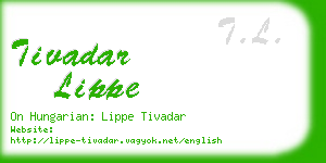 tivadar lippe business card